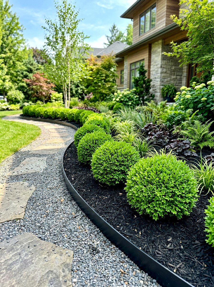 Minimalist Garden Border - 30 narrow garden ideas