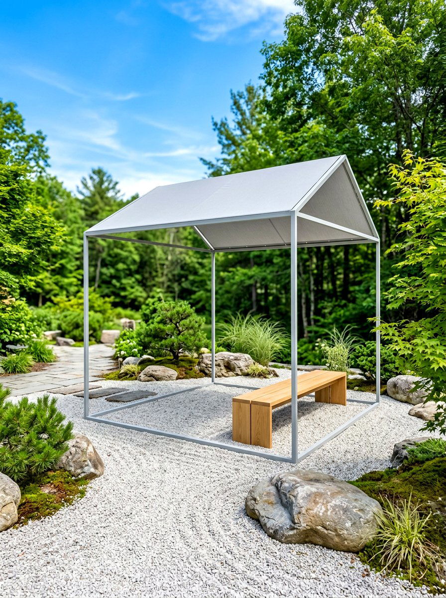Minimalist Gazebo - 30 soft top gazebo ideas