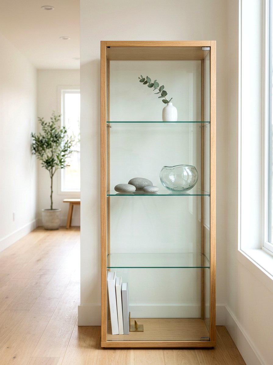 Minimalist Glass Cabinet Styling - 30 curio cabinet styling ideas