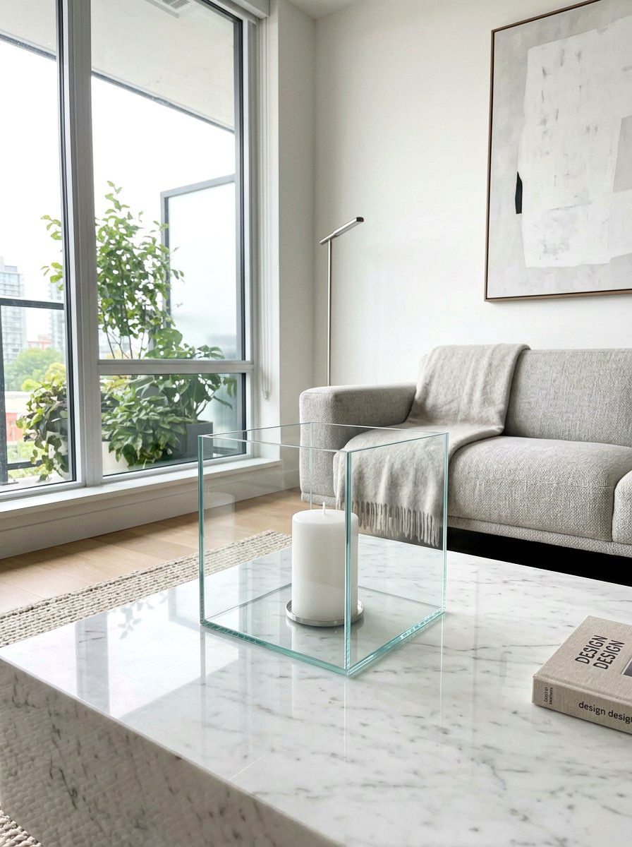 Minimalist Glass Lantern - 30 lantern decor ideas