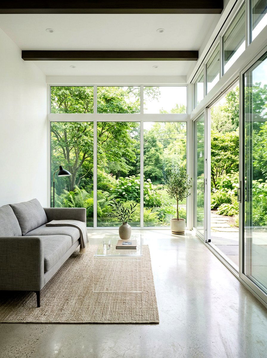 Minimalist Glass Porch Layout - 30 small sunroom ideas