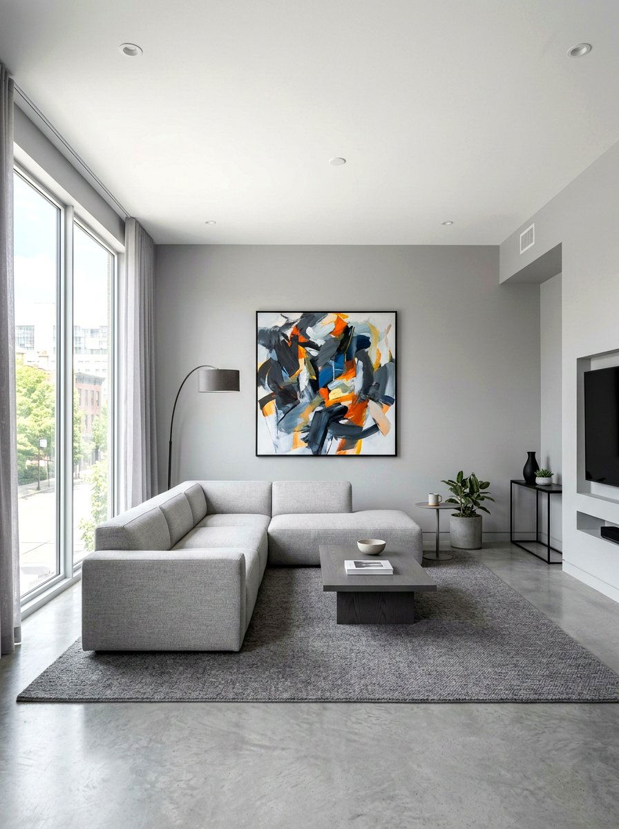 Minimalist Gray Living Room - 30 gray living room ideas