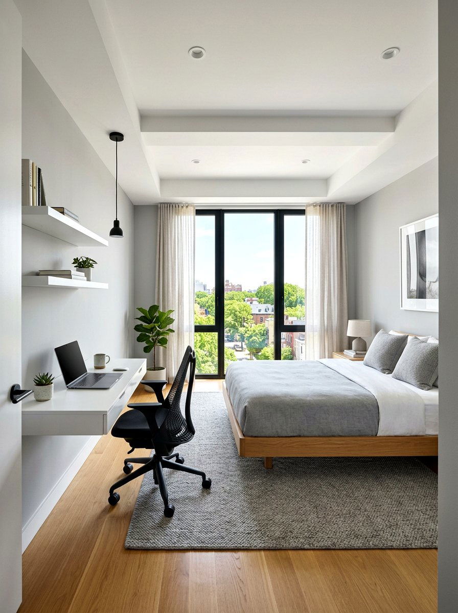 Minimalist Guest Room Office - 30 guest room office ideas