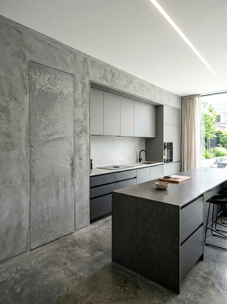 Minimalist Handleless Pantry Door - 30 pantry door ideas