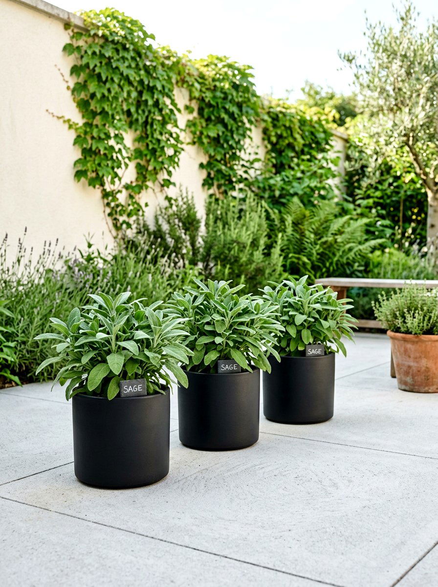 Minimalist Herb Garden - 30 courtyard herb garden ideas