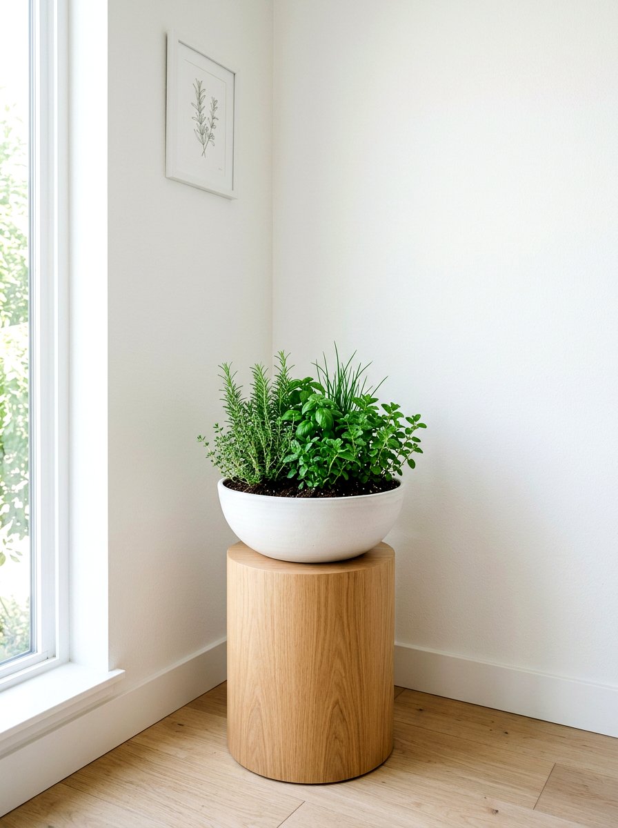 Minimalist Herb Garden Nook - 30 modern herb garden ideas