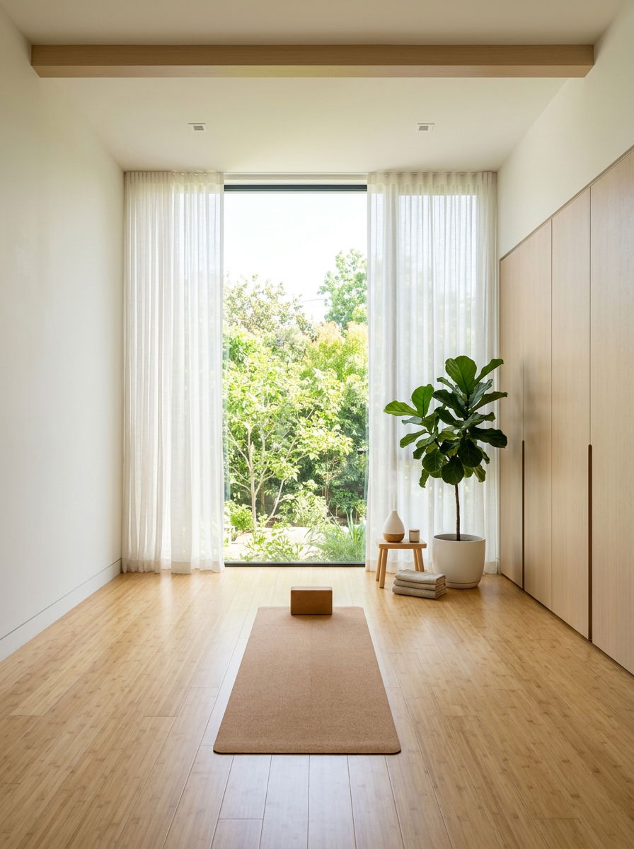 Minimalist Home Yoga Studio - 30 yoga studio home ideas