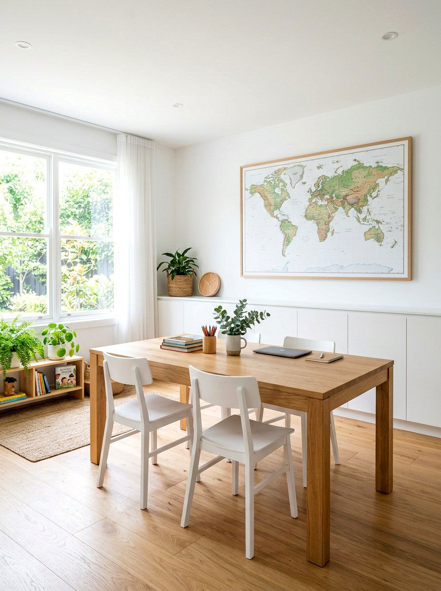 Minimalist Homeschool Room - 30 home schoolroom ideas