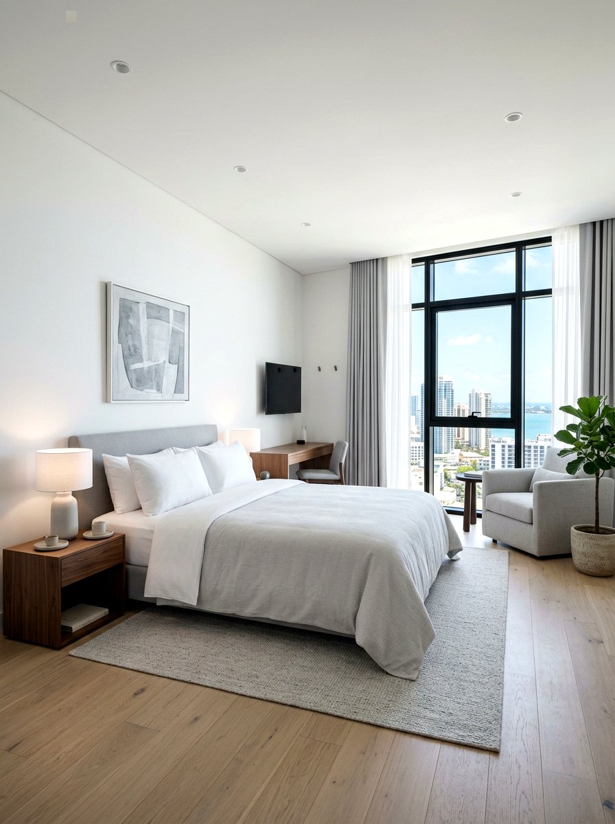 Minimalist Hotel Bedroom - 30 hotel style bedroom ideas