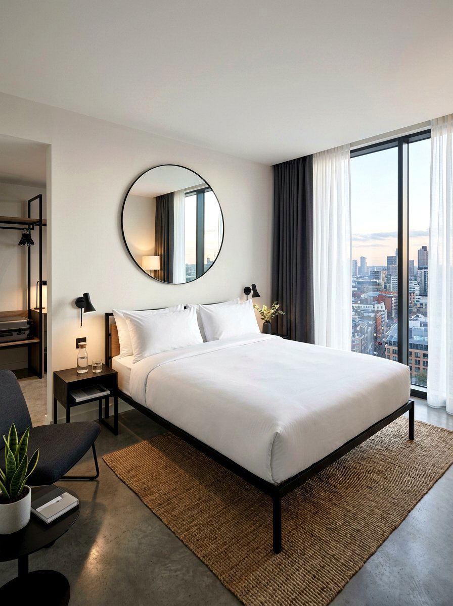 Minimalist Hotel Suite - 30 hotel duvet bedroom ideas