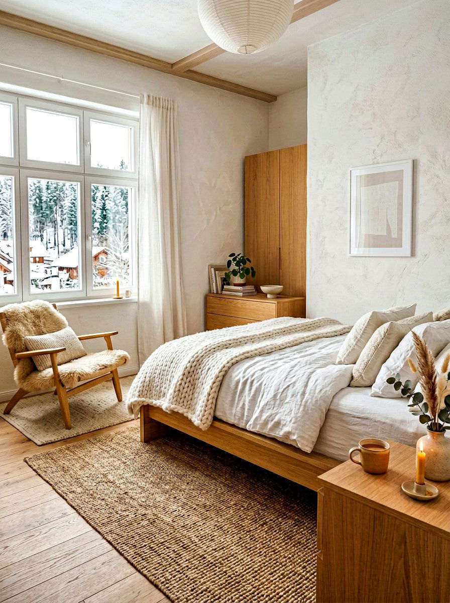 Minimalist Hygge Space - 30 cozy bedroom ideas