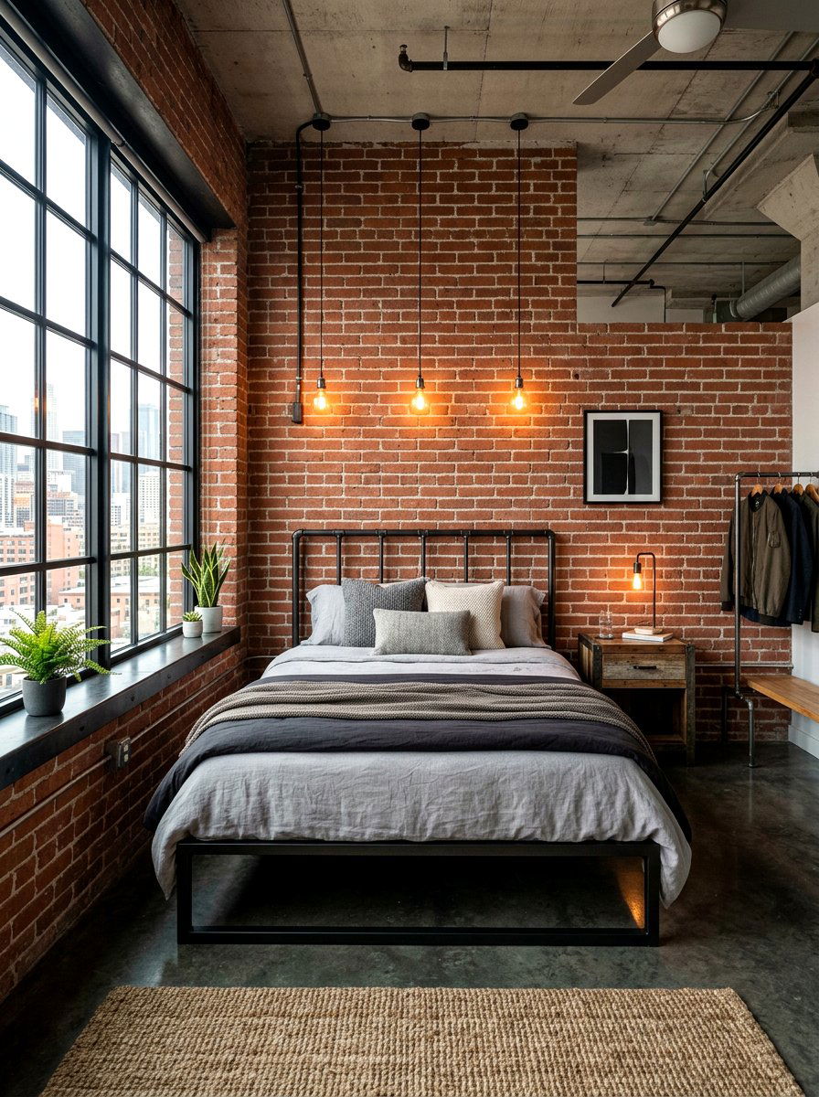 Minimalist Industrial Bedroom - 30 minimalist bedroom ideas