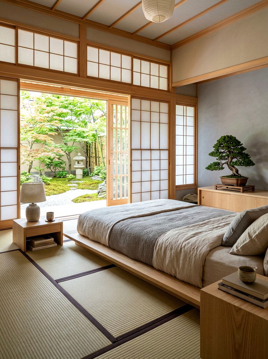 Minimalist Japanese Zen Room - 30 resort bedroom ideas