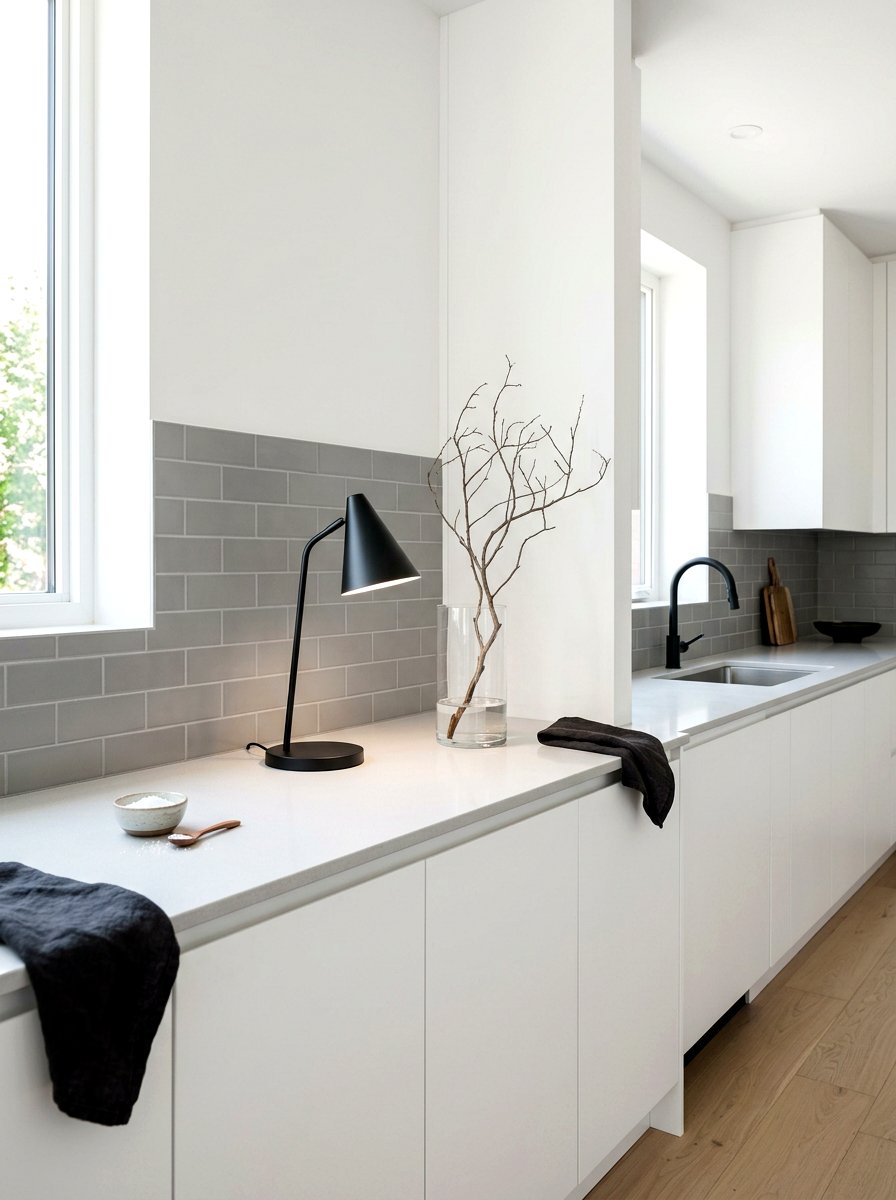 Minimalist Kitchen Black Lamp - 30 mini lamp on kitchen counter ideas