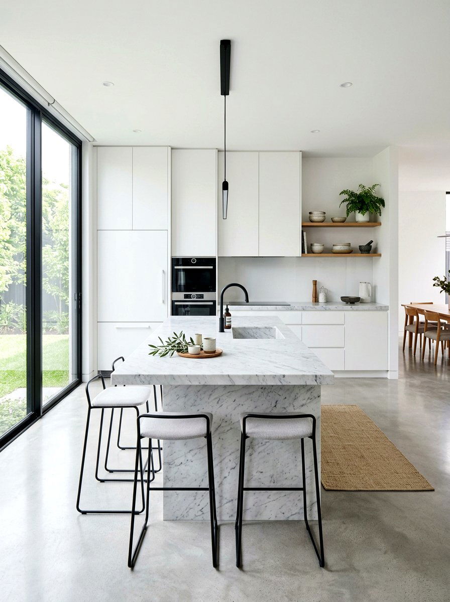 Minimalist Kitchen Design - 30 quiet luxury apartment ideas