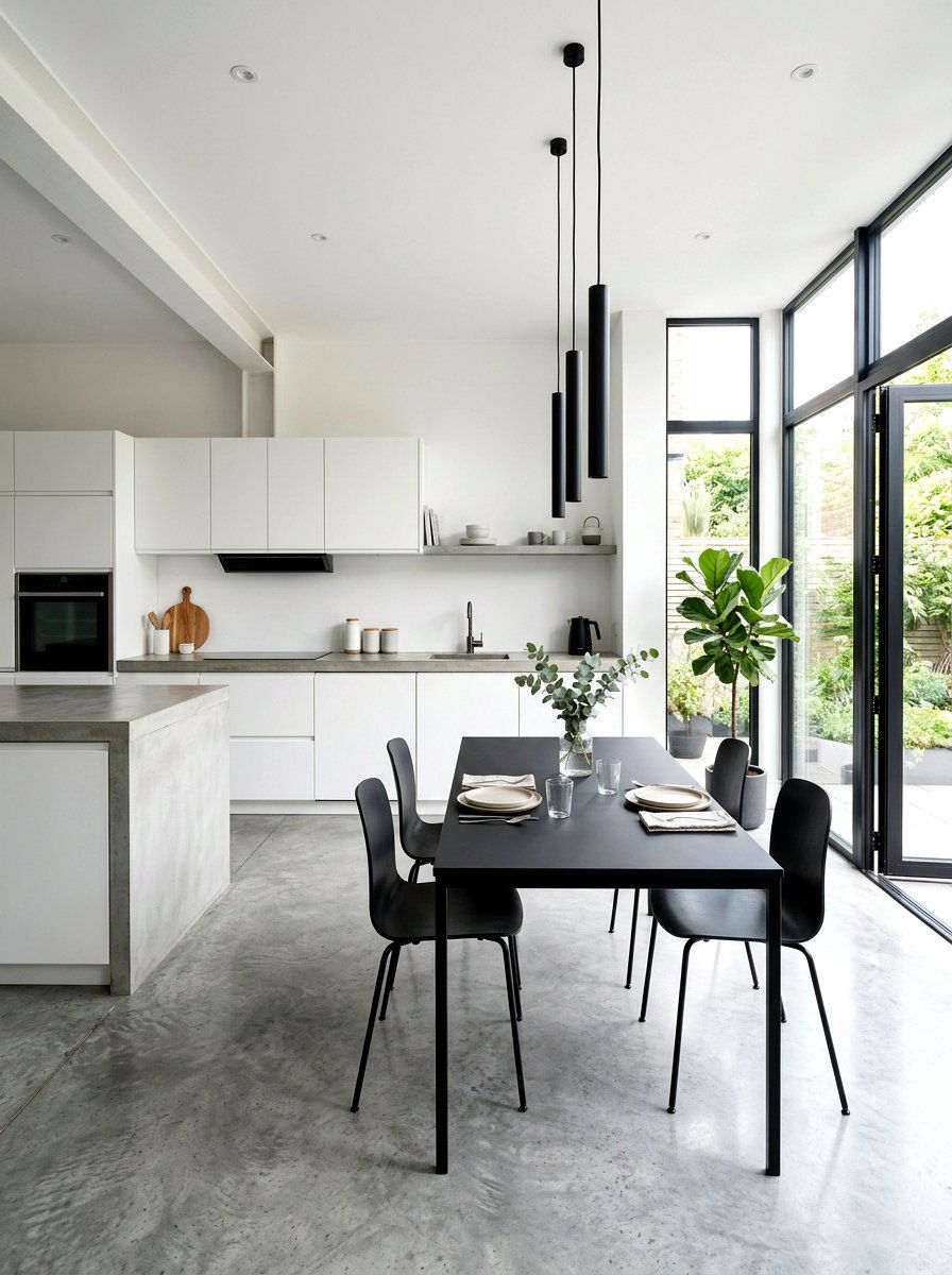 Minimalist Kitchen Dining Space - 30 kitchen dining area ideas