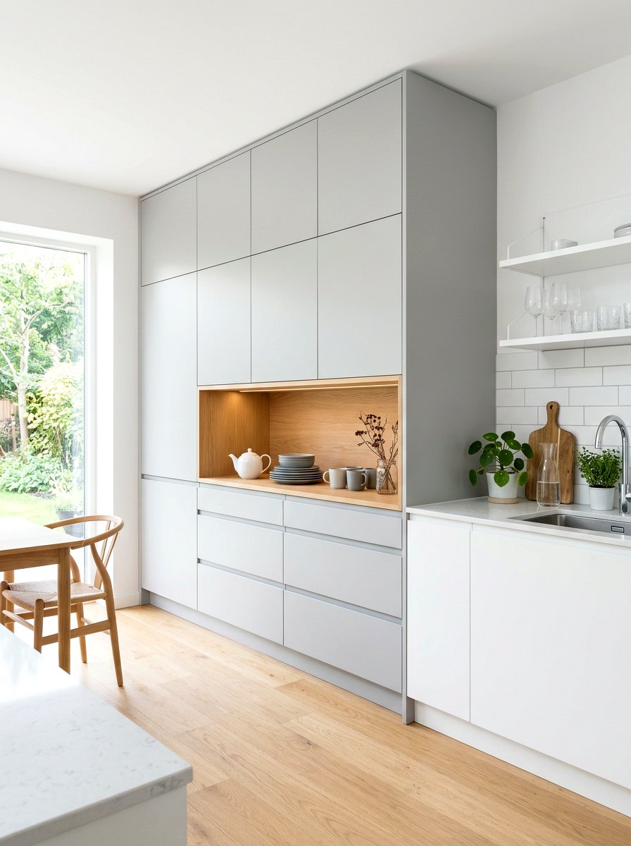 Minimalist Kitchen Hutch - 30 hutch kitchen storage ideas