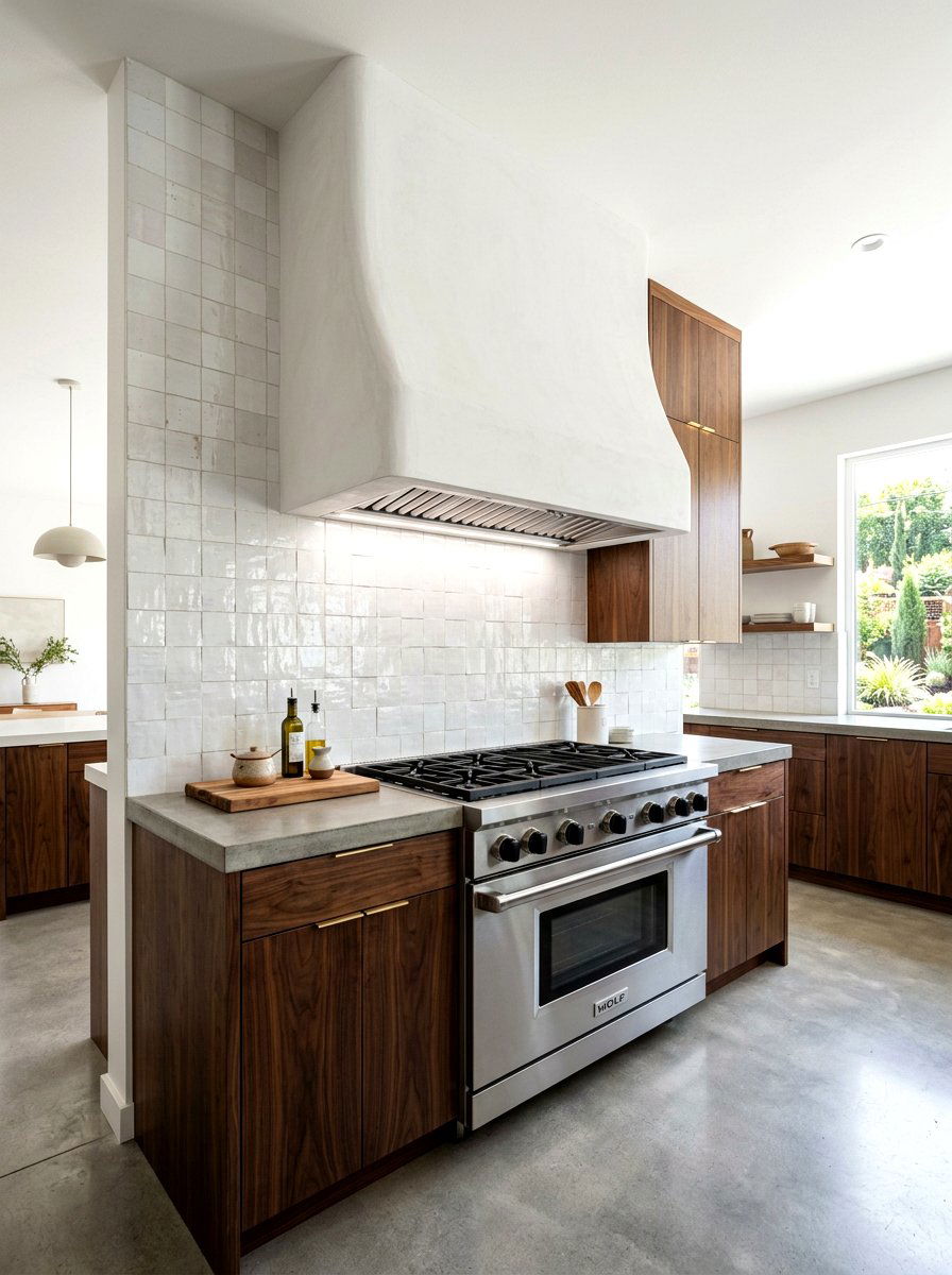 Minimalist Kitchen Range Hood - 30 organic modern kitchen ideas