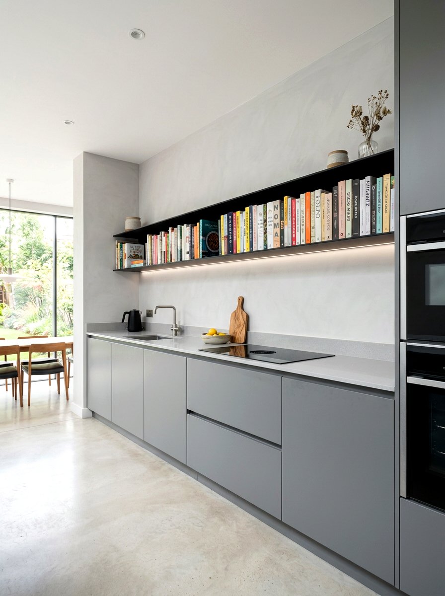 Minimalist Kitchen Shelf For Books - 30 library kitchen ideas
