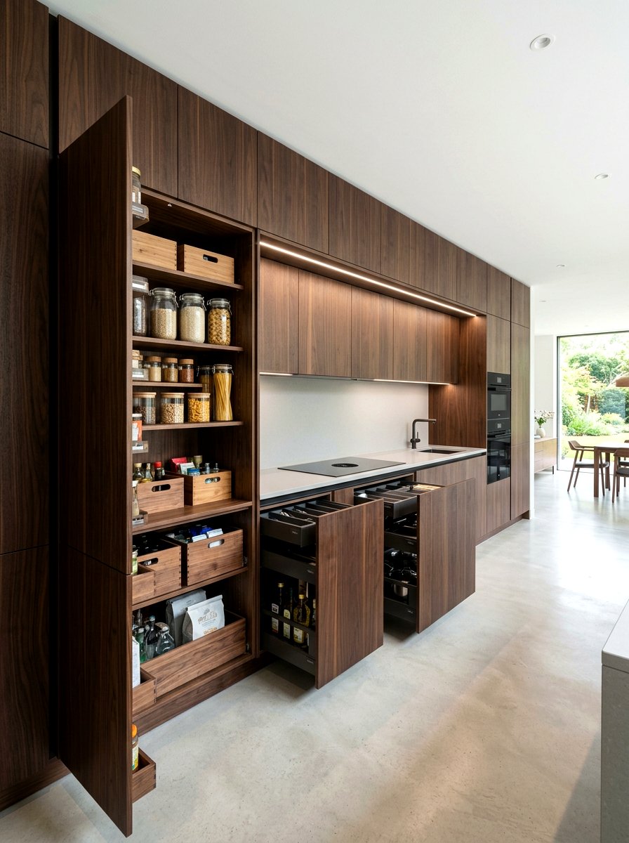 Minimalist Kitchen Storage - 30 pull out pantry ideas