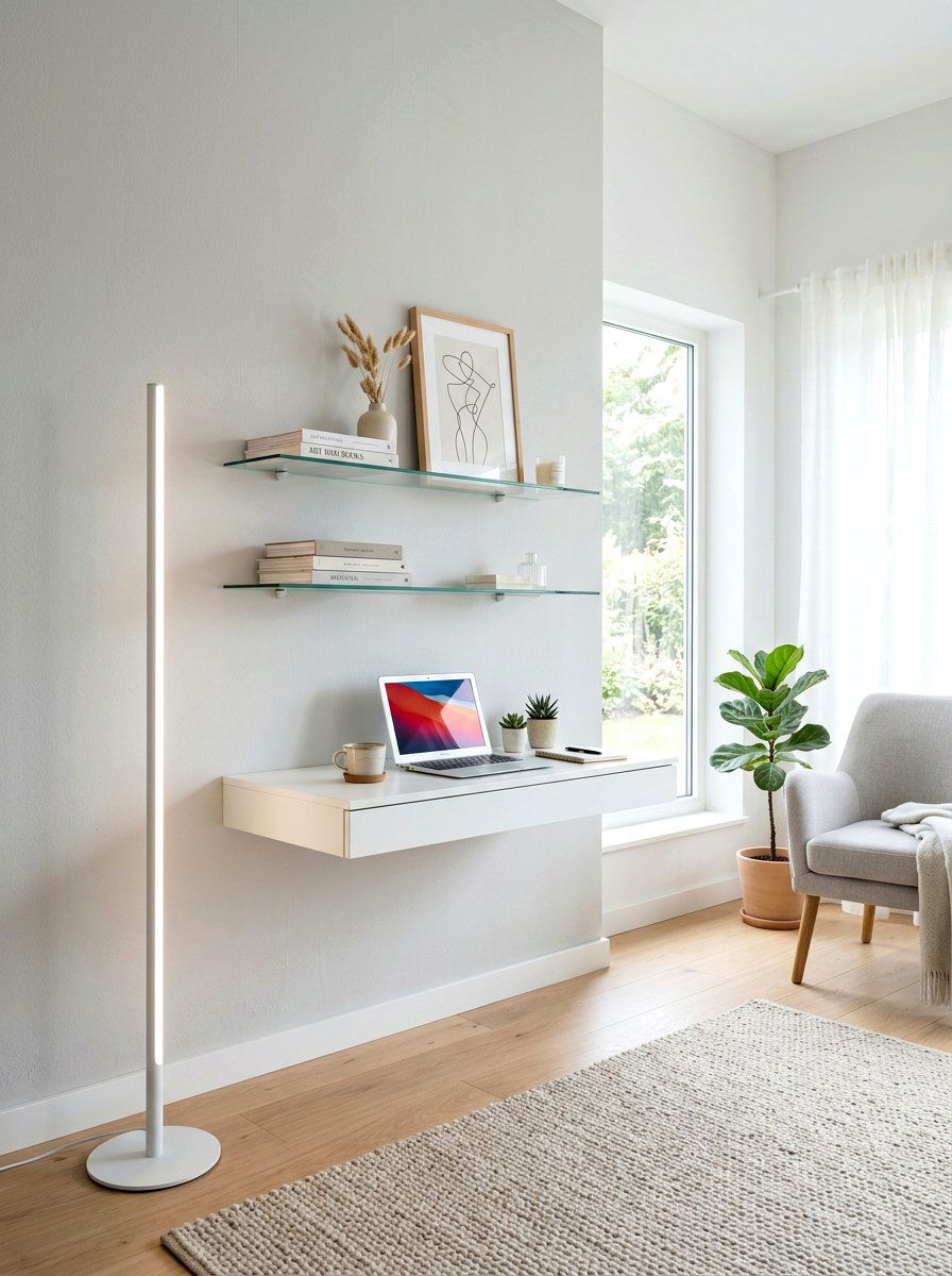 Minimalist LED Floor Lamp - 30 office floor lamp ideas