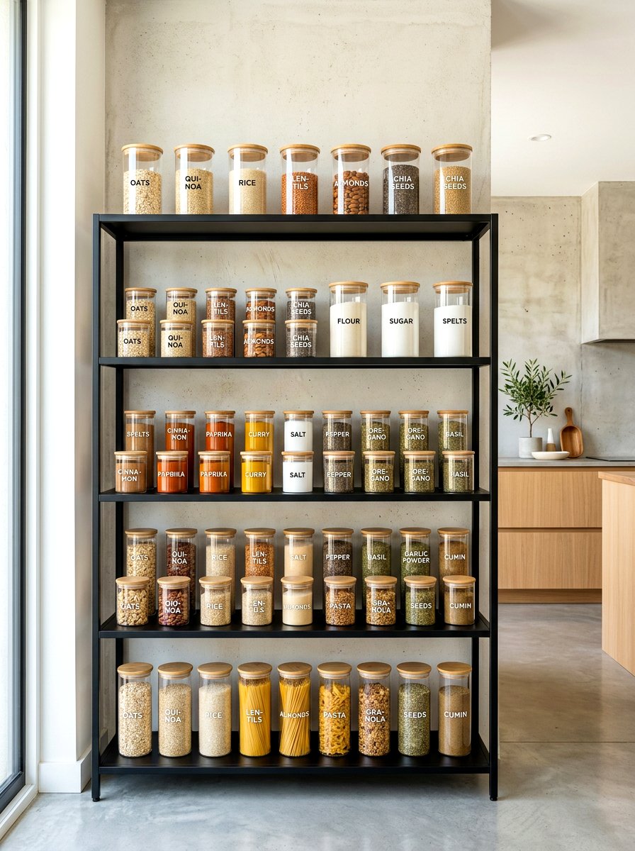 Minimalist Labeling System - 30 zero waste pantry ideas
