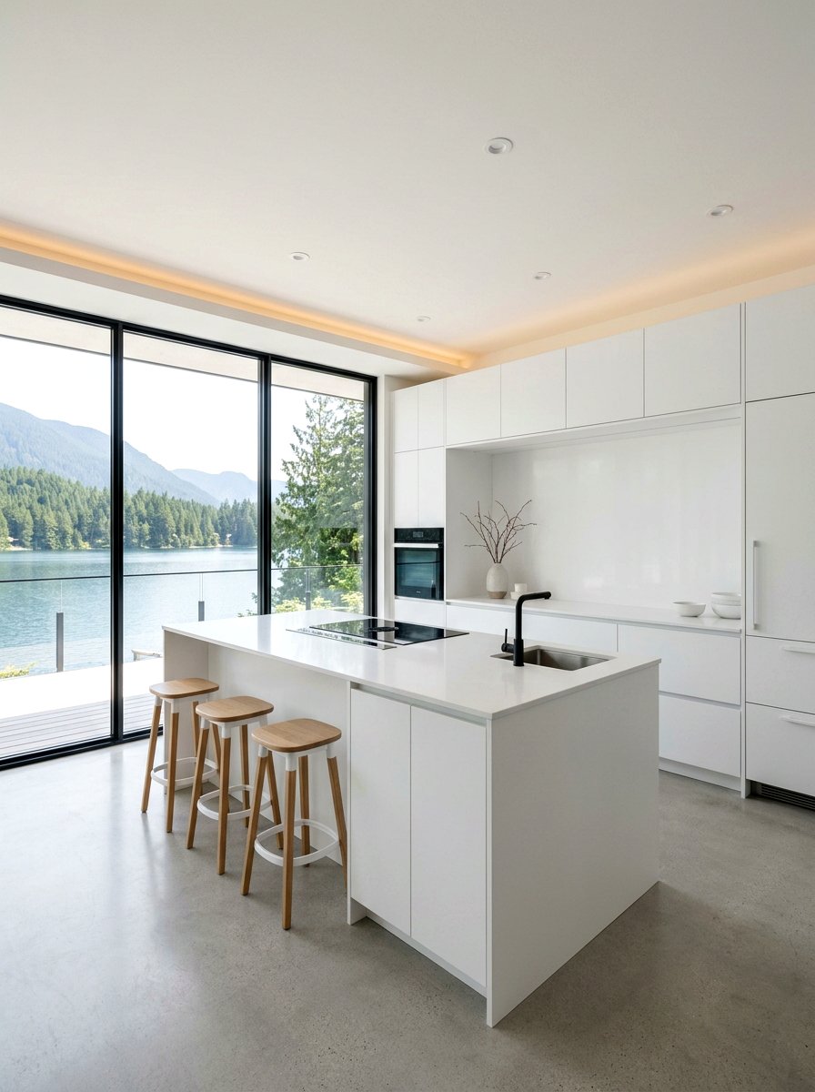 Minimalist Lake Kitchen - 30 lake house kitchen ideas