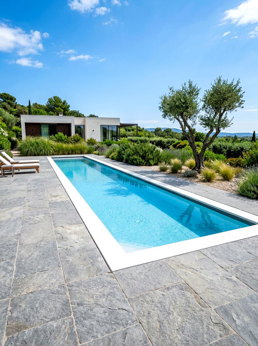 Minimalist Lap Pool - 30 lap pool backyard ideas