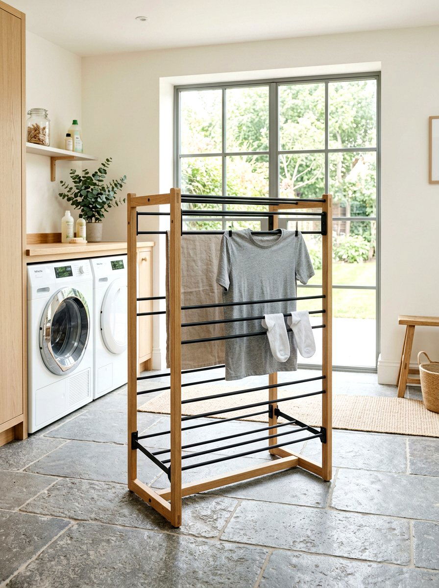 Minimalist Laundry Drying Rack - 30 laundry room drying rack ideas