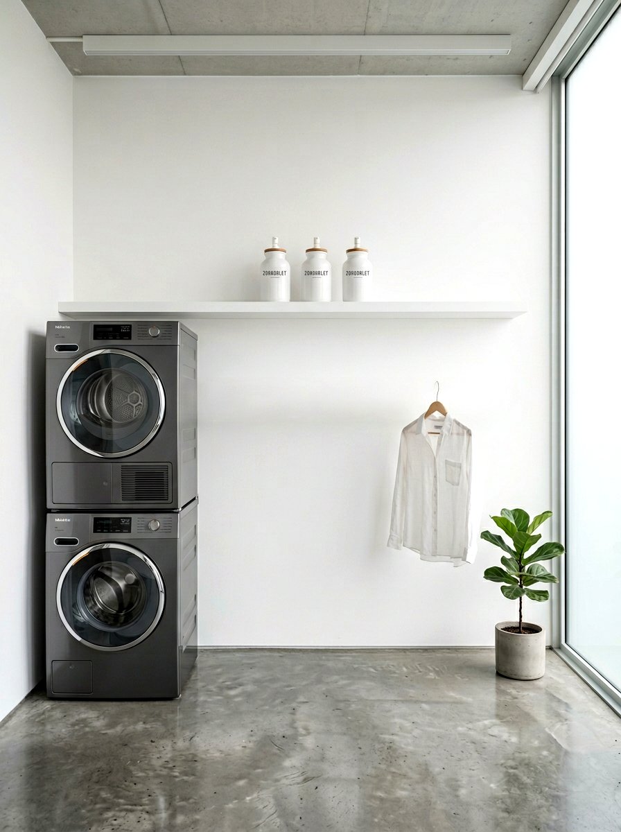 Minimalist Laundry Storage - 30 detergent shelf ideas