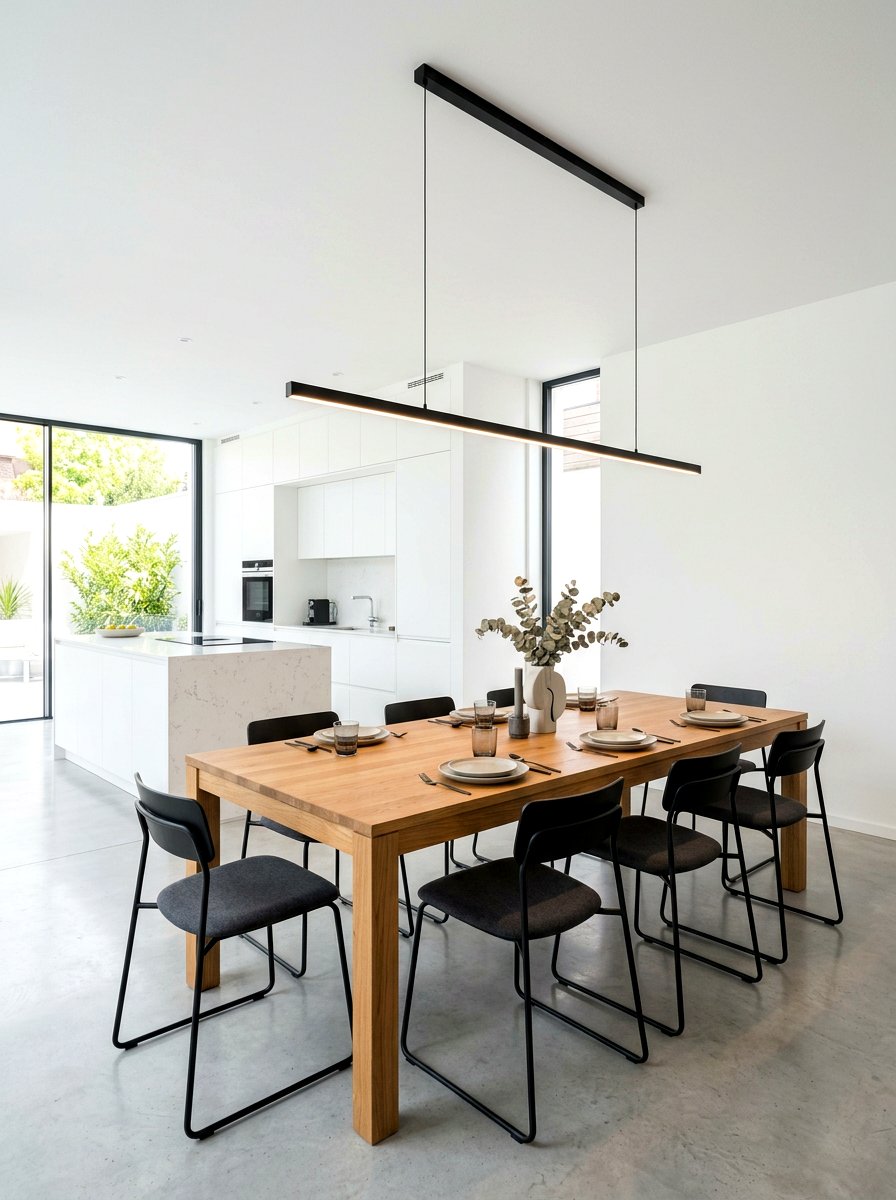 Minimalist Linear Lamp - 30 kitchen table lamp ideas