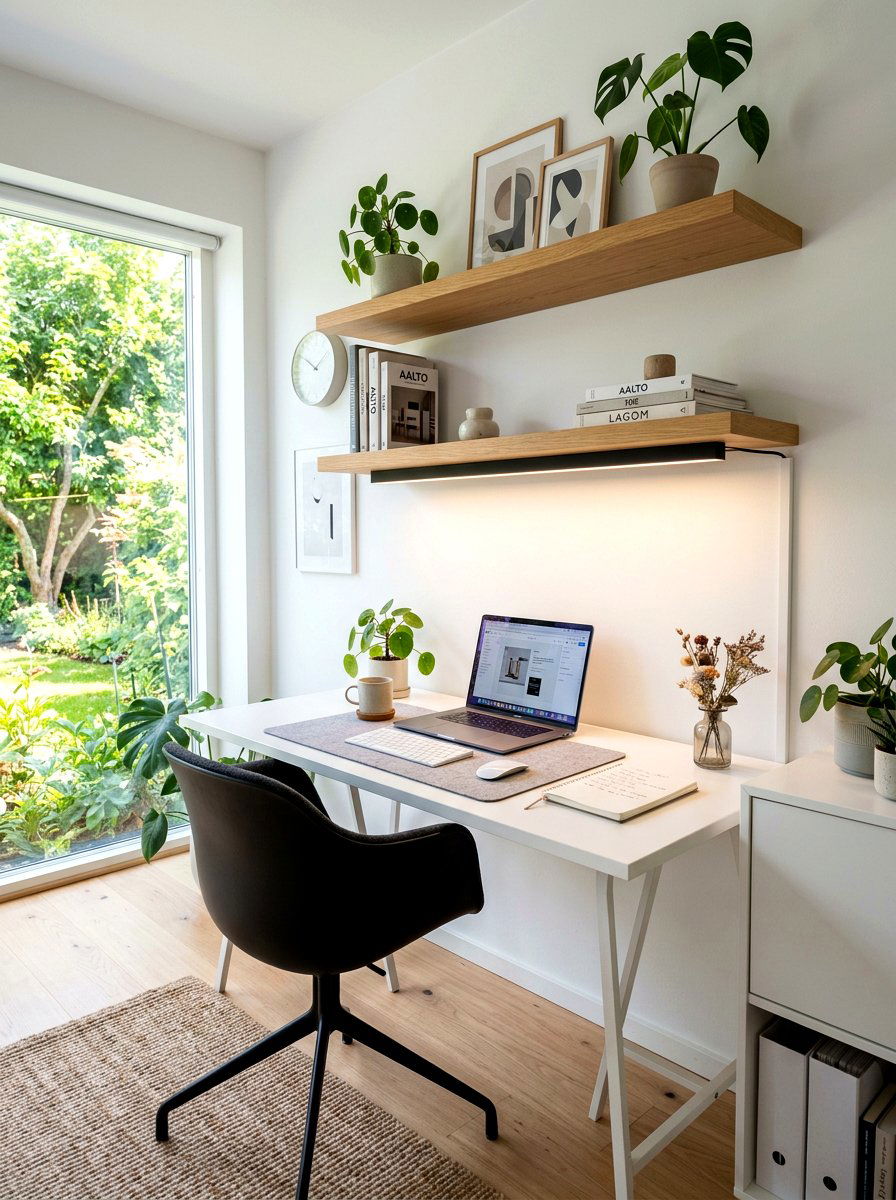 Minimalist Linear Light - 30 bookshelf lighting ideas