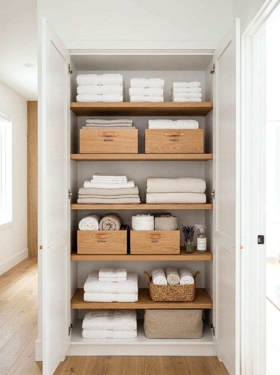 Minimalist Linen Closet - 30 linen closet ideas