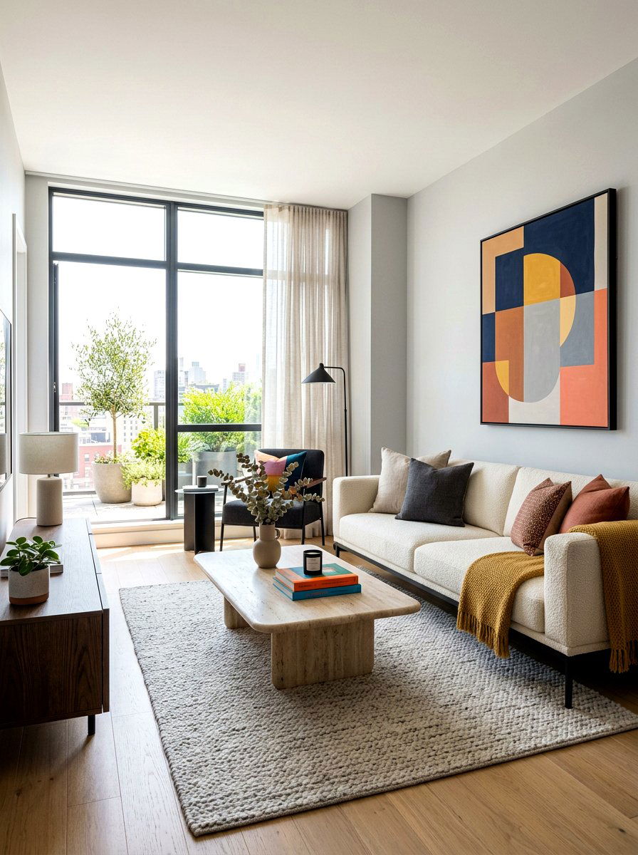 Minimalist Living Room Cream Sofa - 30 cream sofa living room ideas