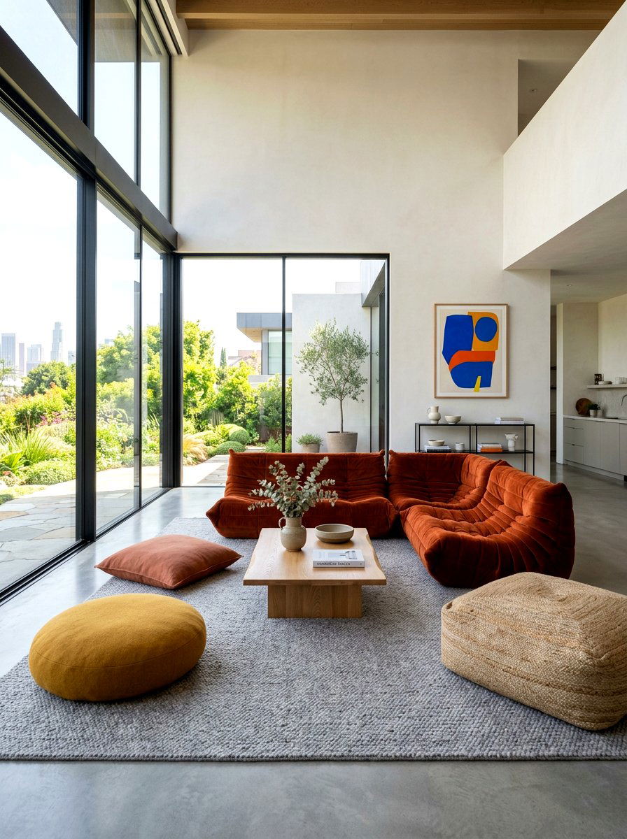 Minimalist Living Room With Low Seating - 30 minimalist living room ideas