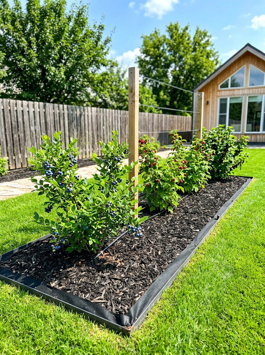 Minimalist Low Maintenance Berry Patch - 30 berry patch layout ideas