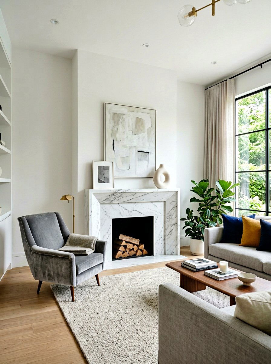 Minimalist Mantel Styling - 30 mantel shelf styling ideas
