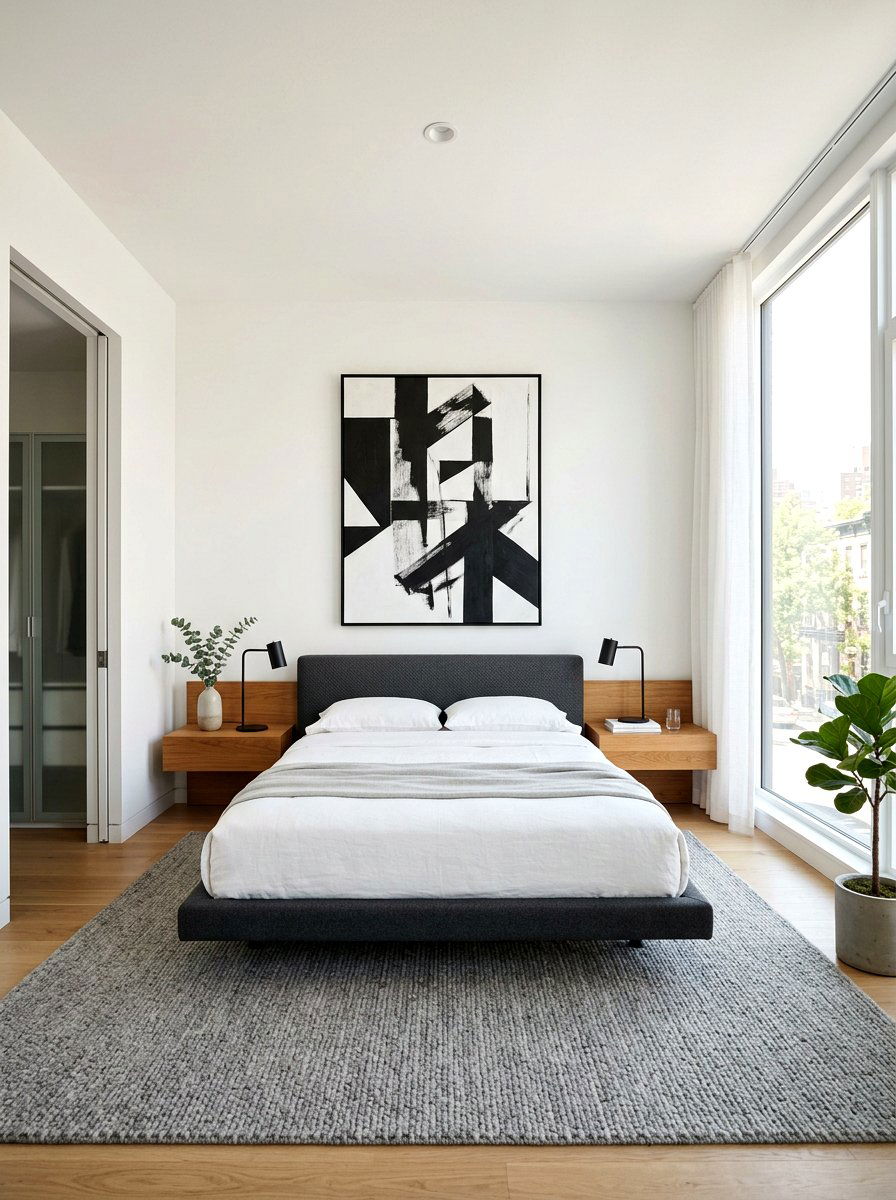 Minimalist Master Bedroom - 30 apartment bedroom ideas