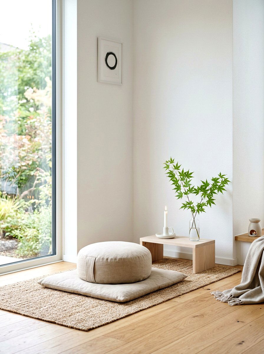 Minimalist Meditation Corner - 30 prayer corner ideas