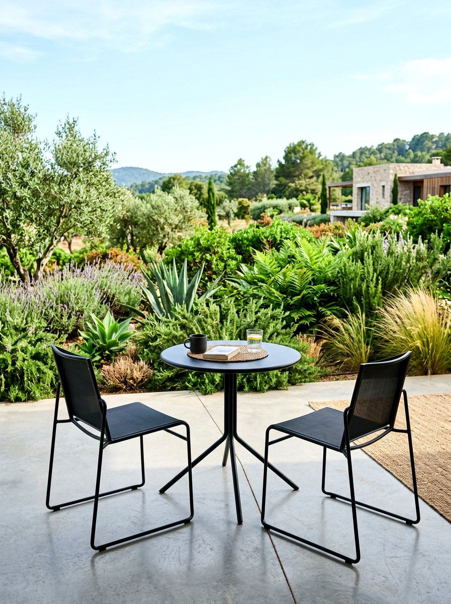 Minimalist Metal Furniture - 30 terrace garden ideas