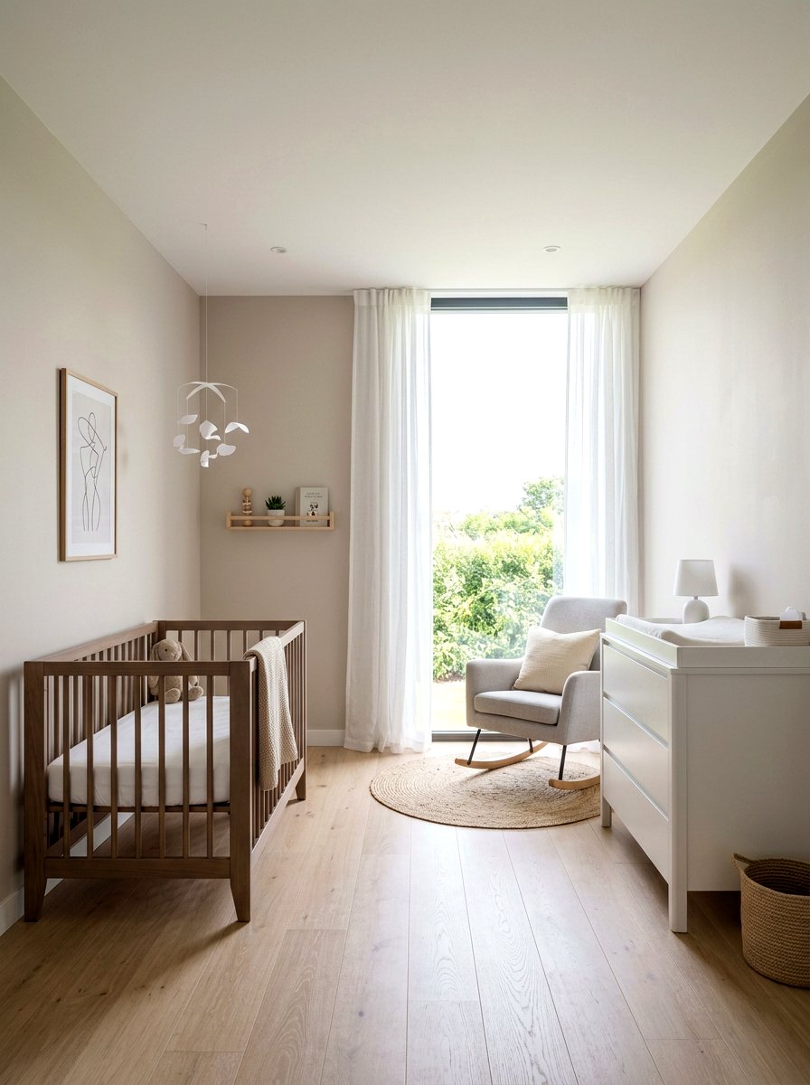 Minimalist Mocha Nursery Space - 30 mocha nursery ideas