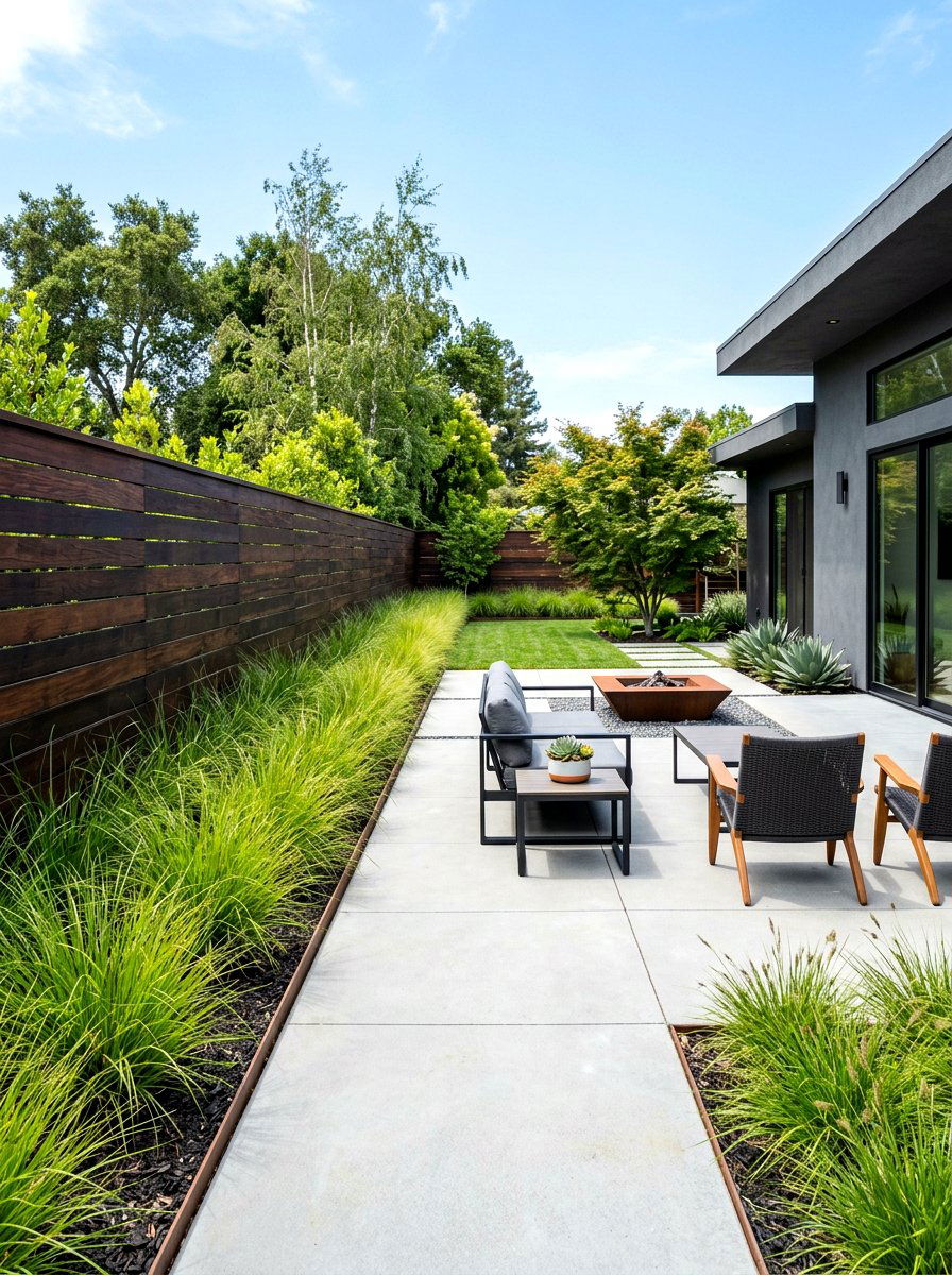 Minimalist Modern Backyard - 30 small yard landscaping ideas