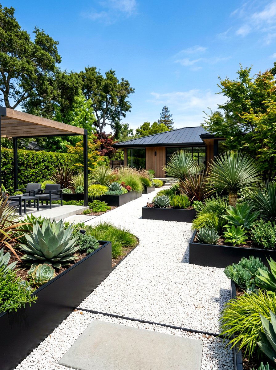 Minimalist Modern Garden - 30 kitchen garden ideas
