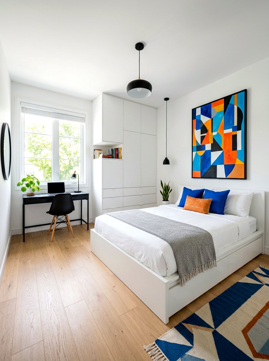 Minimalist Modern Teen Room - 30 cool teen room ideas aesthetic