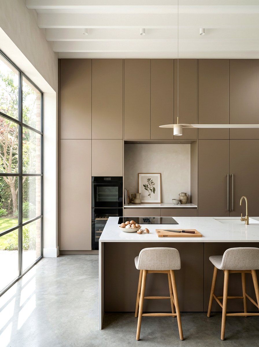 Minimalist Mushroom Kitchen - 30 mushroom cabinet kitchen ideas