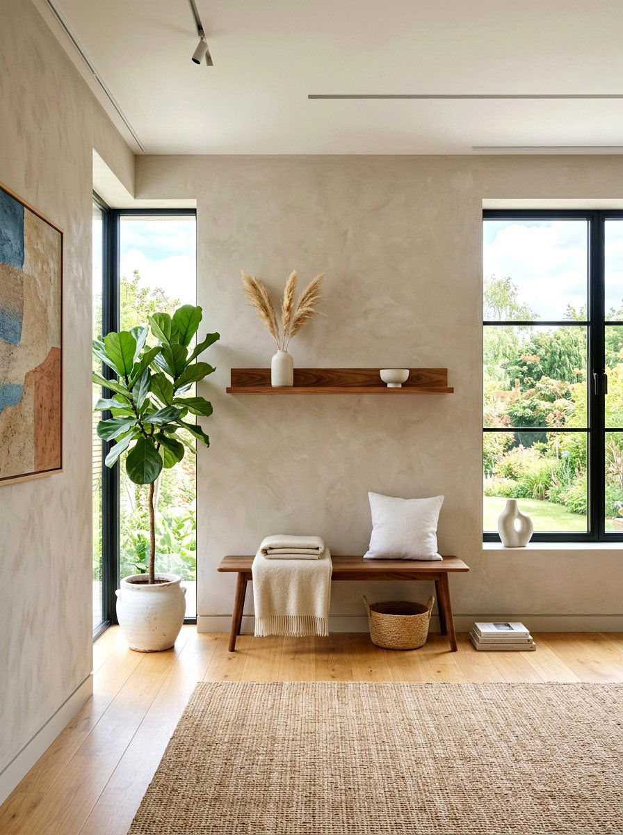 Minimalist Mushroom Living Room Design - 30 mushroom and walnut living room ideas