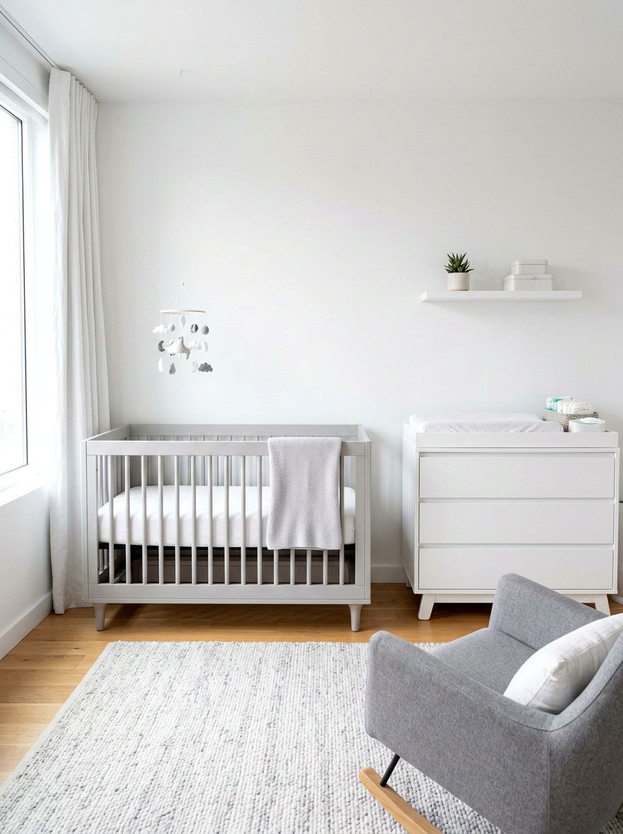 Minimalist Neutral Nursery - 30 neutral nursery ideas