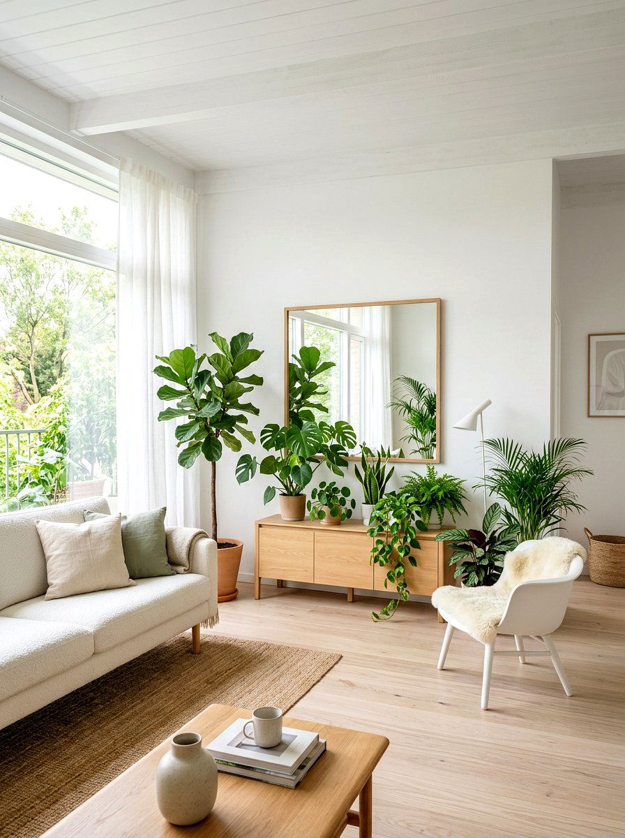 30 Statement Floor Mirror Living Room Ideas for More Light