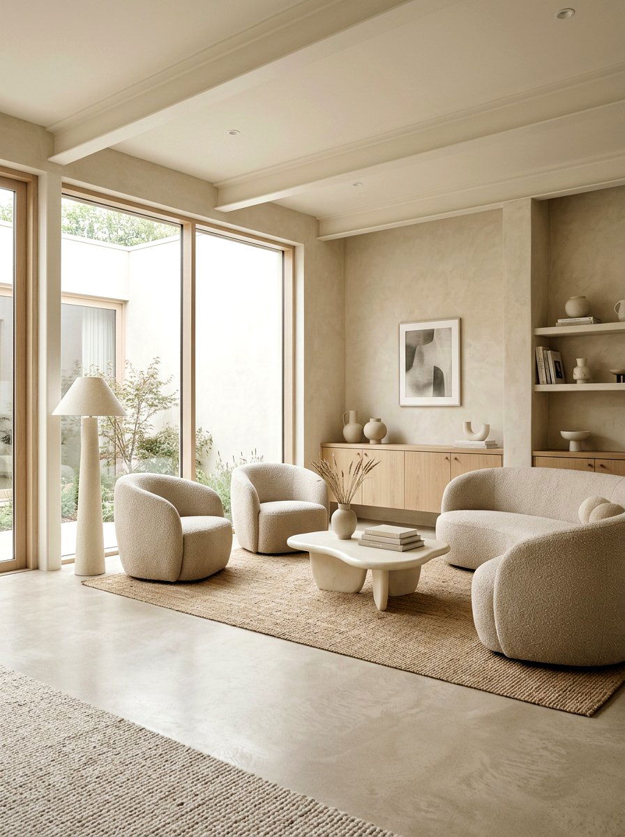 Minimalist Oatmeal Living Room - 30 oatmeal living room ideas