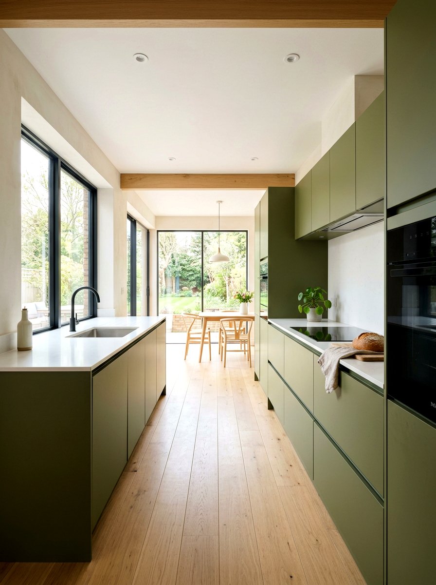 Minimalist Olive Green Kitchen - 30 olive green kitchen aesthetic ideas